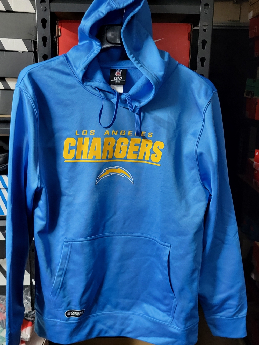 *NEW* NFL Team Apparel Los Angeles Chargers Combine Authentic Hoodie Size Med